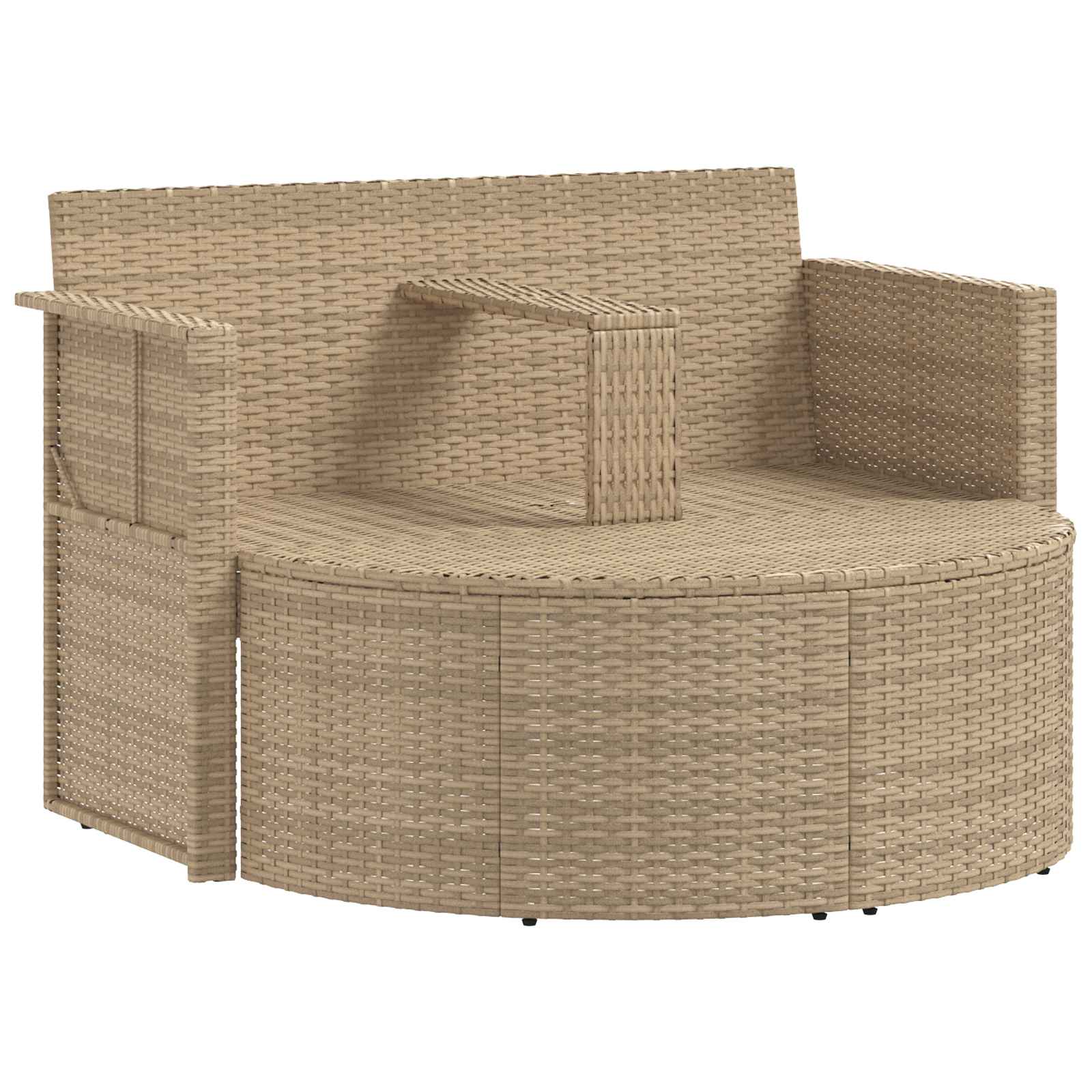 Divano da giardino 8 pcs Beige e Bianco Crema polyrattan | homemem39