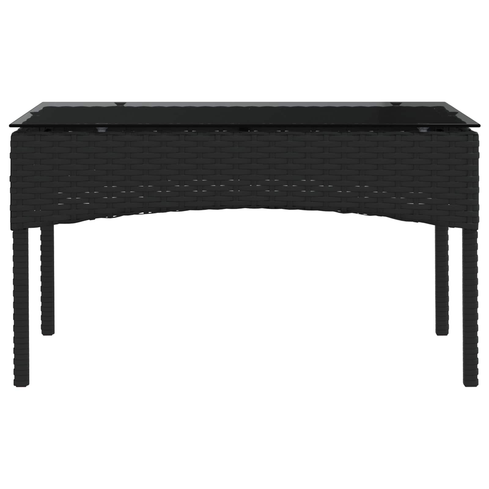 Set Divano da Giardino 2 pcs Nero e Crema polyrattan | homemem39