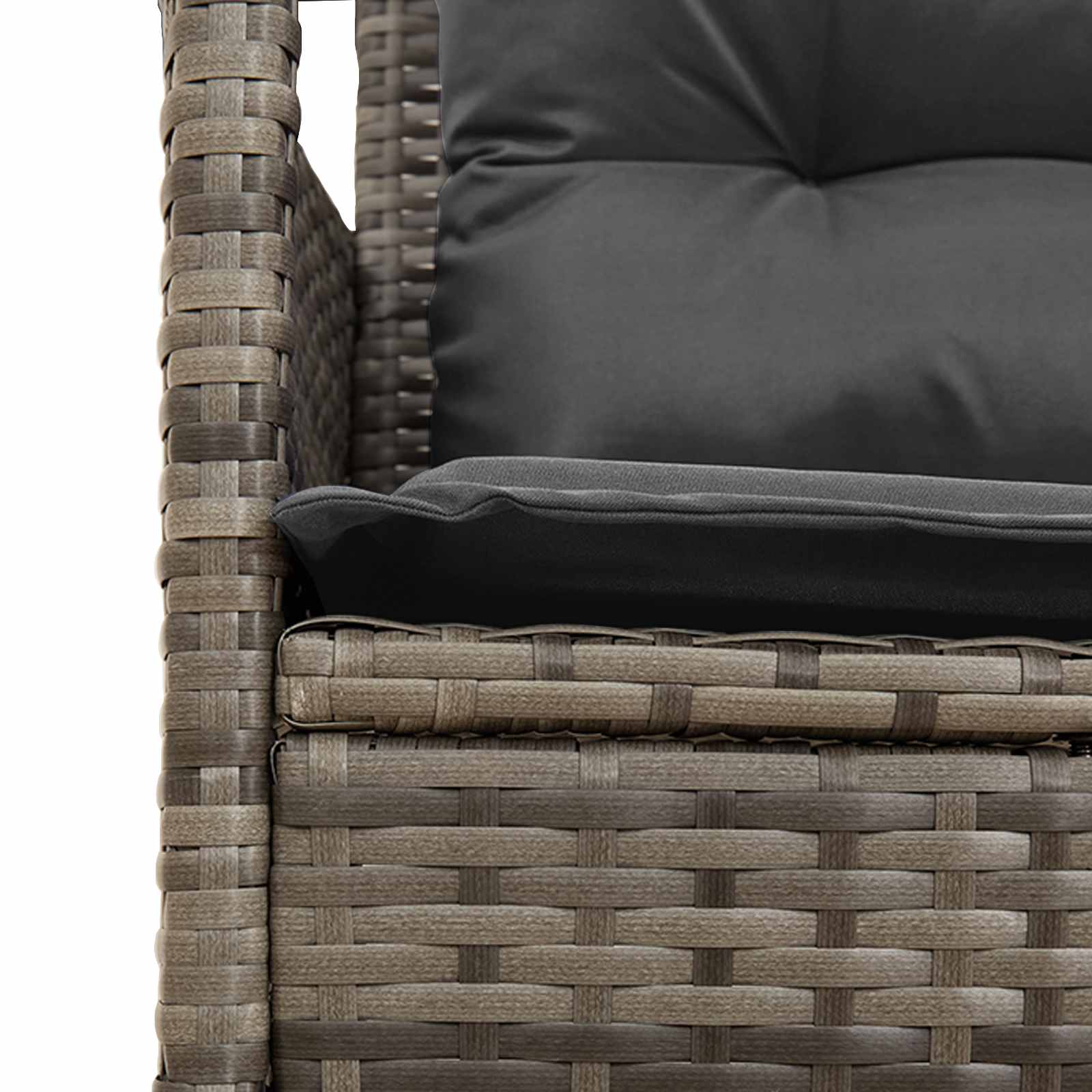 Set Divano da Giardino con cuscino 2 pcs polyrattan | homemem39