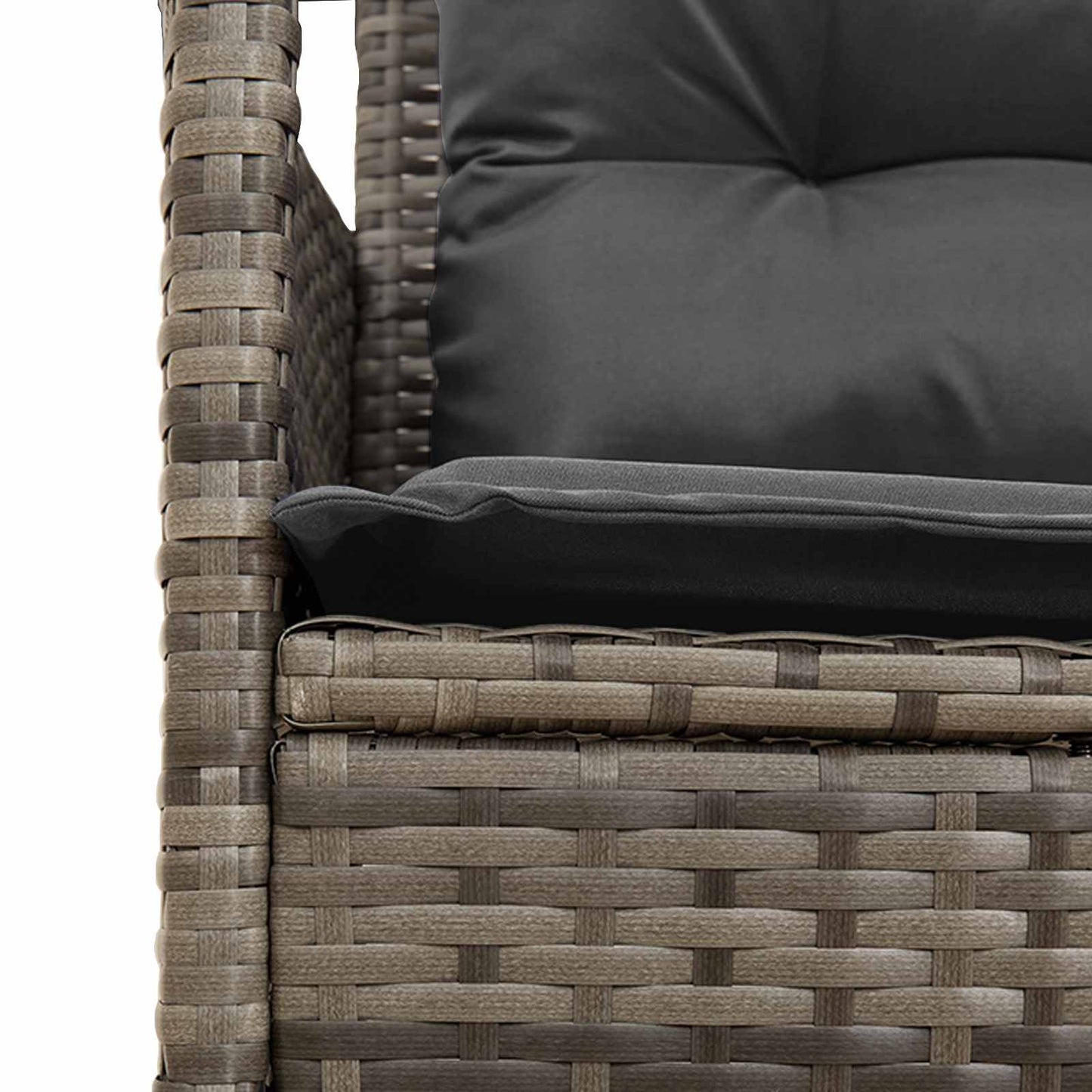 Set Divano da Giardino con cuscino 2 pcs polyrattan | homemem39