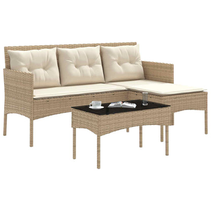 Set Divano da Giardino con cuscino 2 pcs polyrattan | homemem39
