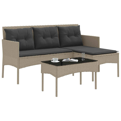 Set Divano da Giardino con cuscino 2 pcs polyrattan | homemem39