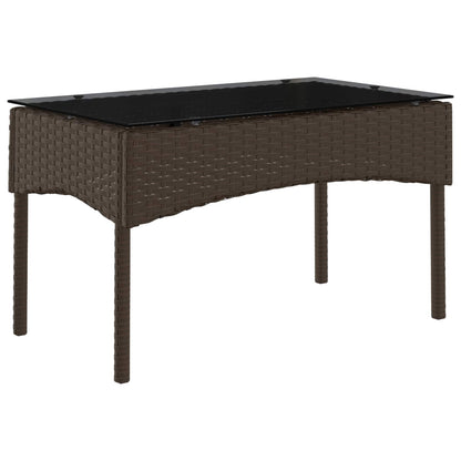 Set Divano da Giardino 2 pcs Marrone e Rosso polyrattan | homemem39