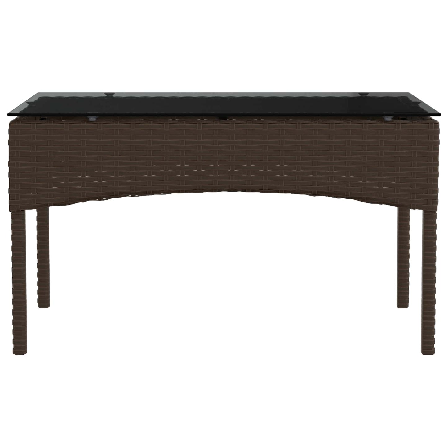 Set Divano da Giardino 2 pcs Marrone e Rosso polyrattan | homemem39