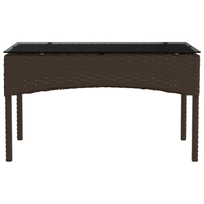 Set Divano da Giardino 2 pcs Marrone e Rosso polyrattan | homemem39