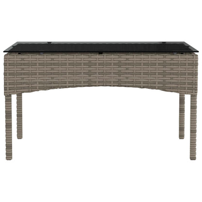 Set Divano da Giardino 2 pcs Grigio e Blu Navy polyrattan | homemem39