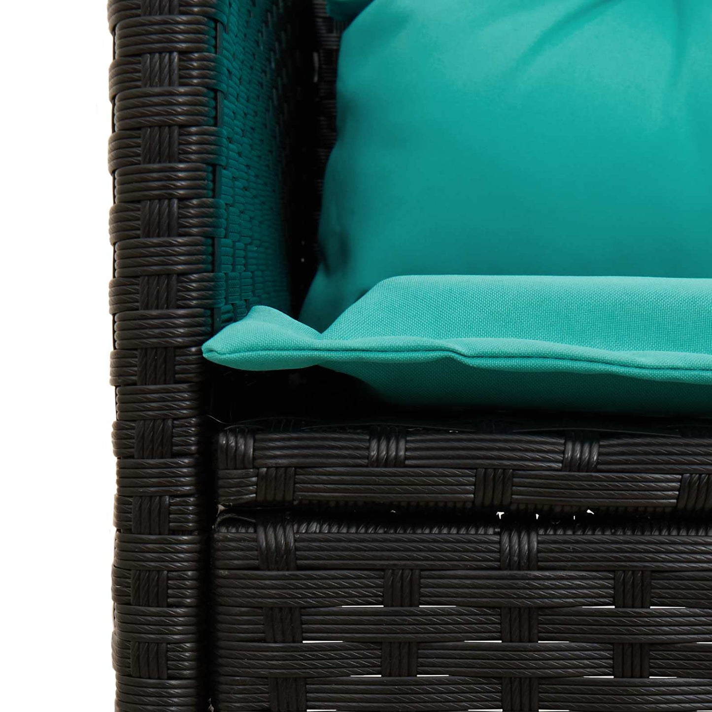 Set Divano da Giardino con cuscino 2 pcs polyrattan | homemem39