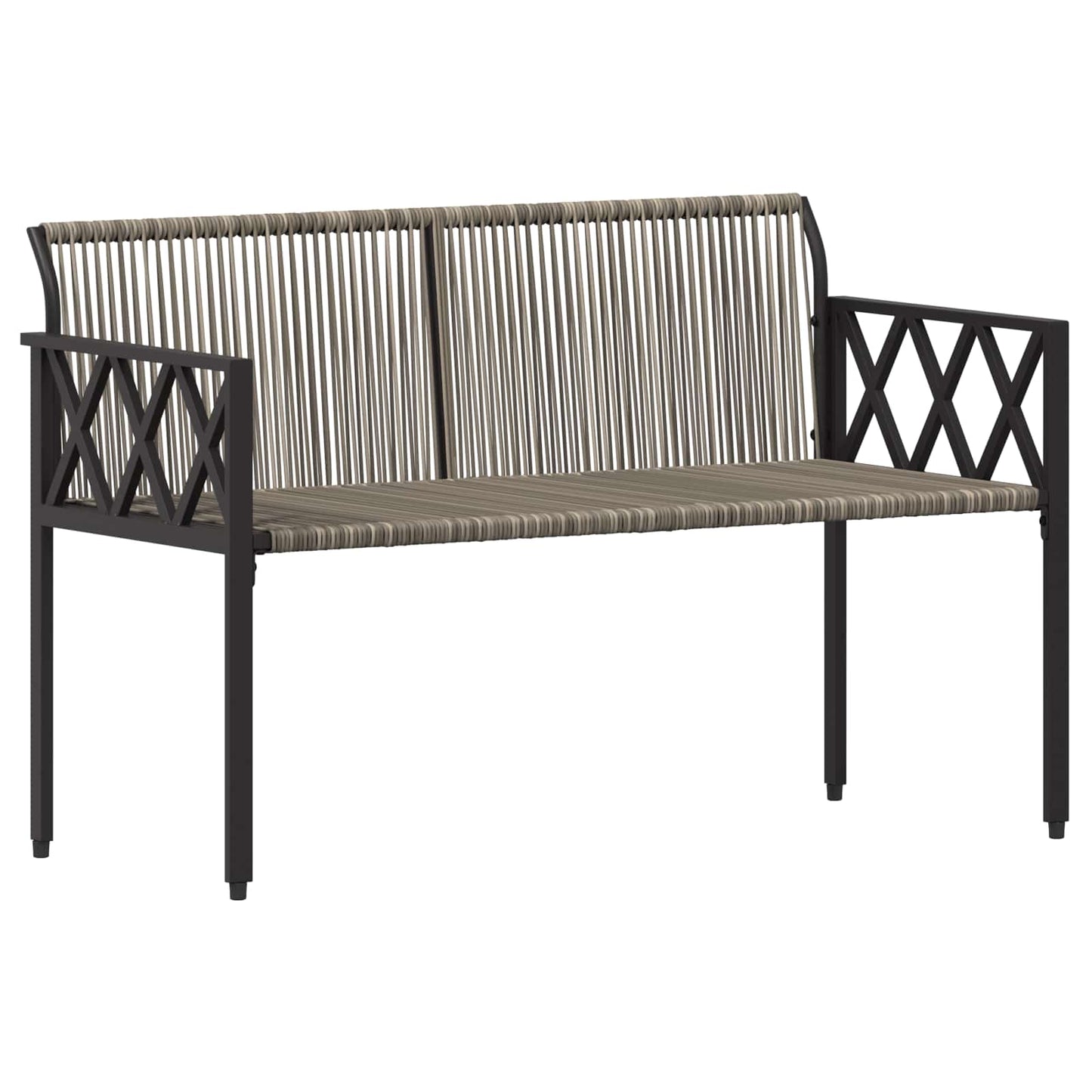 Set Mobili da Esterno 4 pcs Grigio e Grigio Scuro polyrattan | homemem39