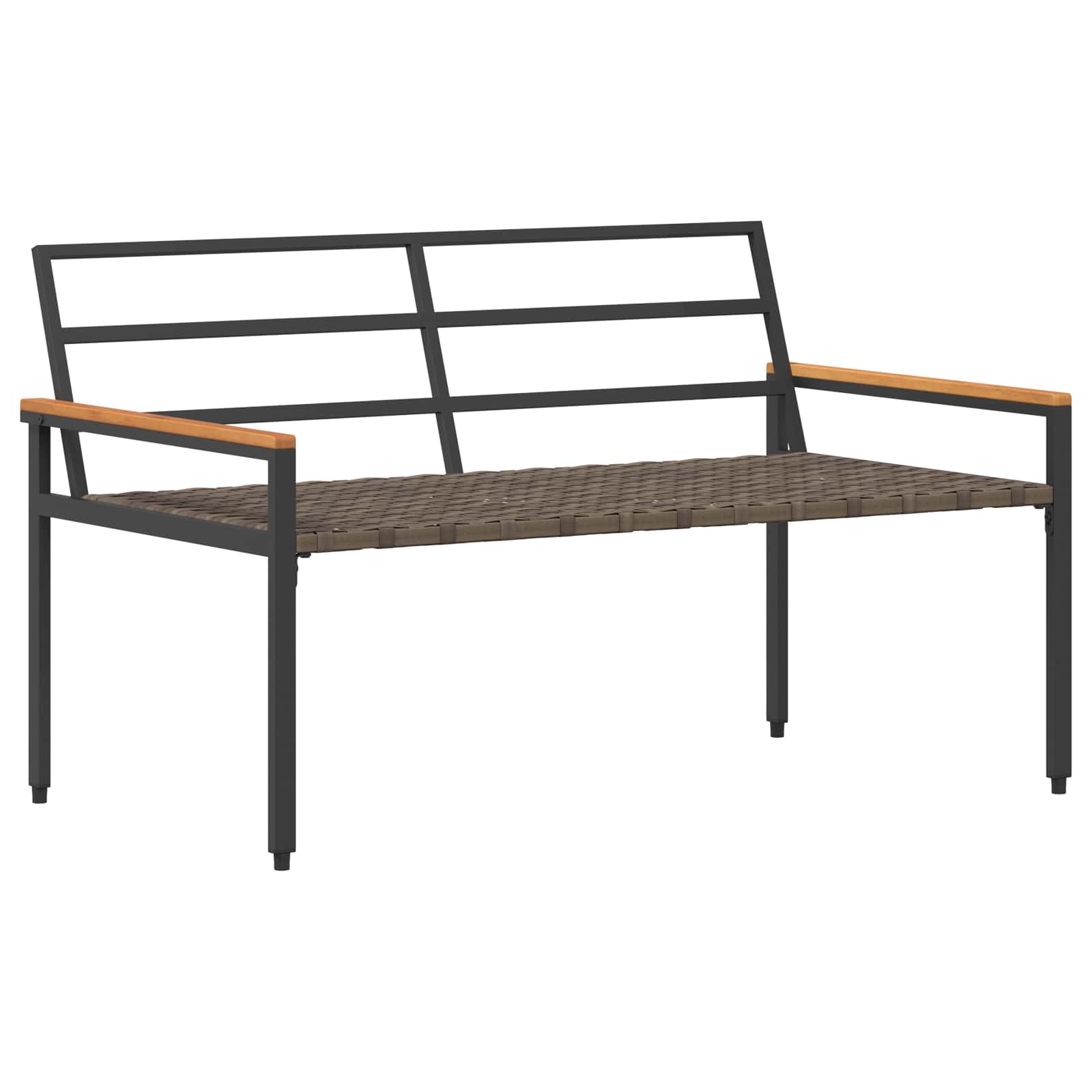 Set Mobili da Esterno 4 pcs Grigio Scuro polyrattan | homemem39