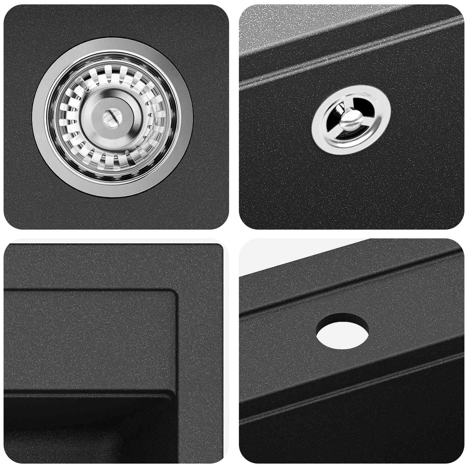 Lavello Nero 795 x 505 mm Granito | homemem39
