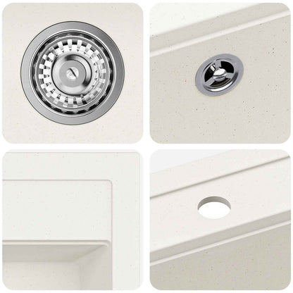 Lavello Bianco 795 x 505 mm Granito | homemem39