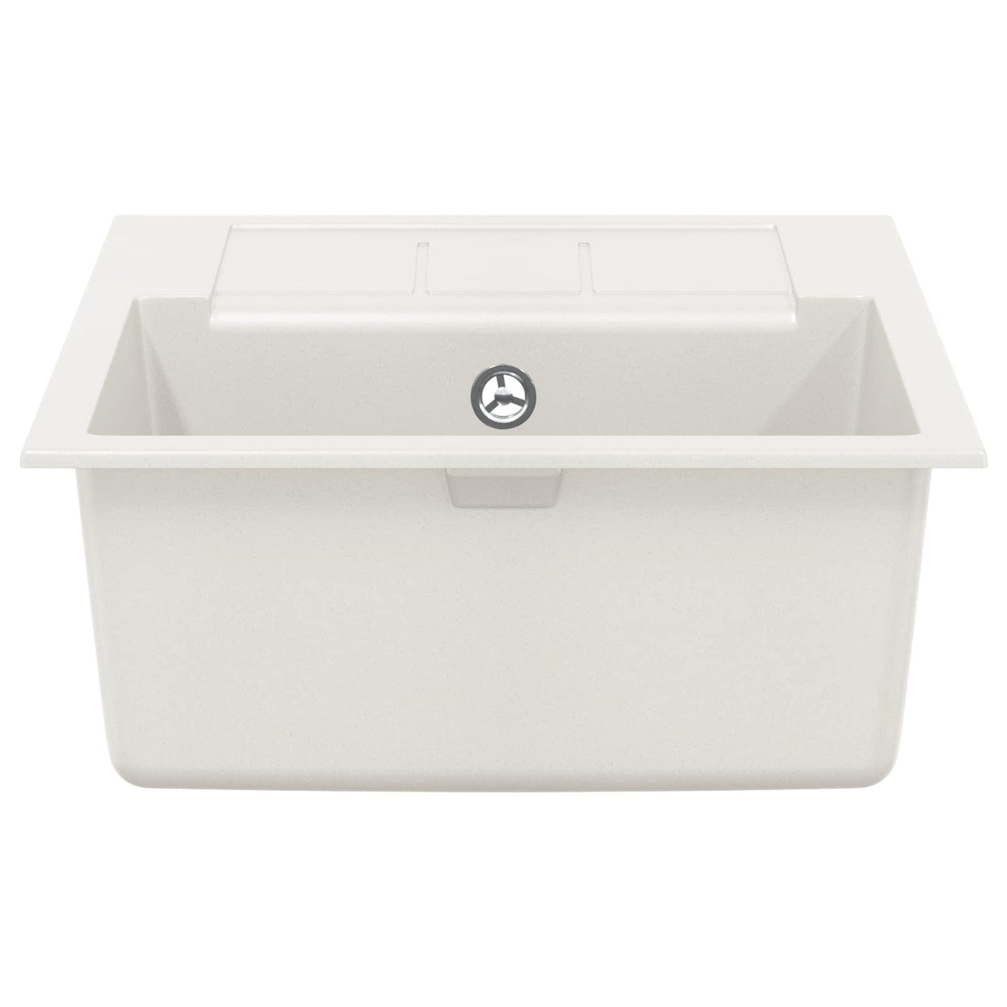 Lavello Bianco 620 x 500 mm 80% Quarzo e 20% Resina