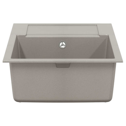 Lavello Grigio 780 x 500 mm 80% Quarzo e 20% Resina