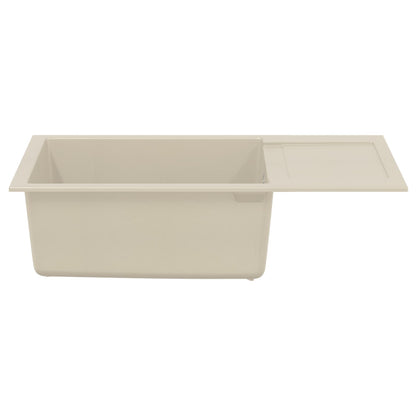 Lavello Beige 780 x 500 mm 80% Quarzo e 20% Resina