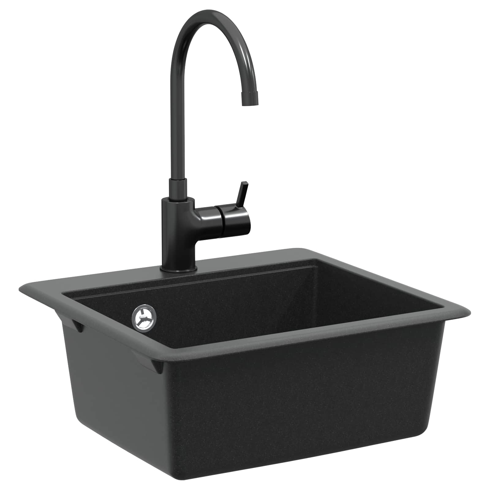 Lavello Nero 470 x 440 mm Granito | homemem39