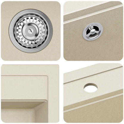Lavello Beige 470 x 440 mm Granito | homemem39