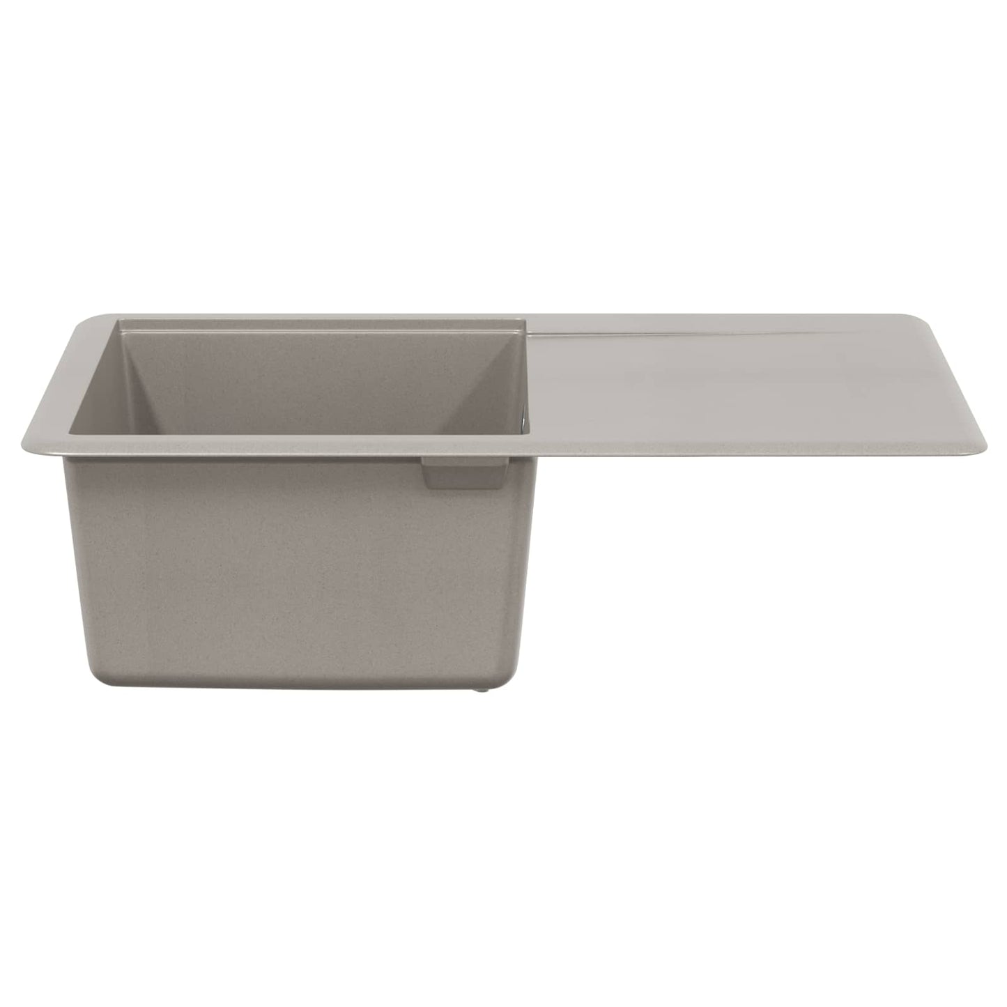 Lavello Grigio 670 x 460 mm 80% Quarzo e 20% Resina | homemem39