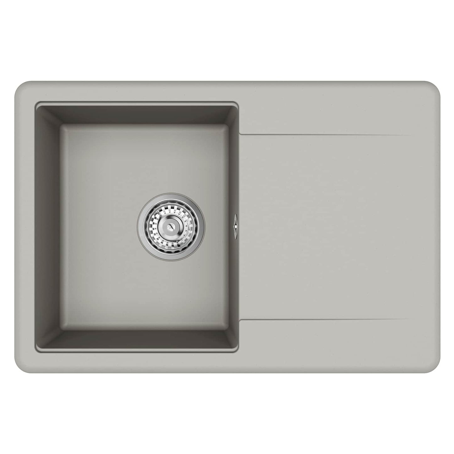 Lavello Grigio 670 x 460 mm 80% Quarzo e 20% Resina | homemem39