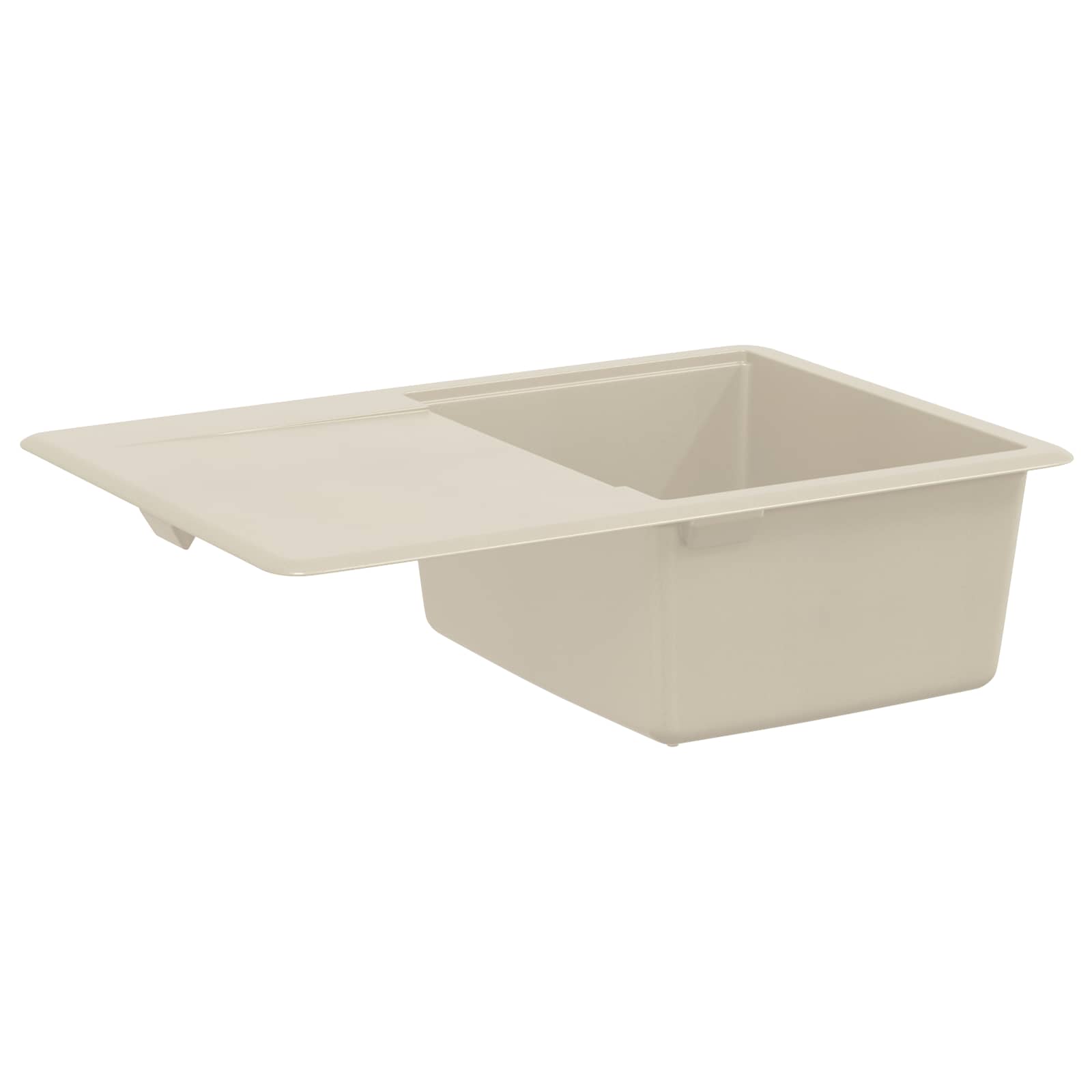 Lavello Beige 670 x 460 mm 80% Quarzo e 20% Resina | homemem39