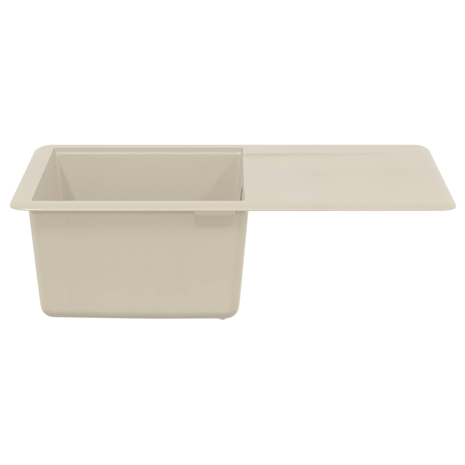 Lavello Beige 670 x 460 mm 80% Quarzo e 20% Resina | homemem39