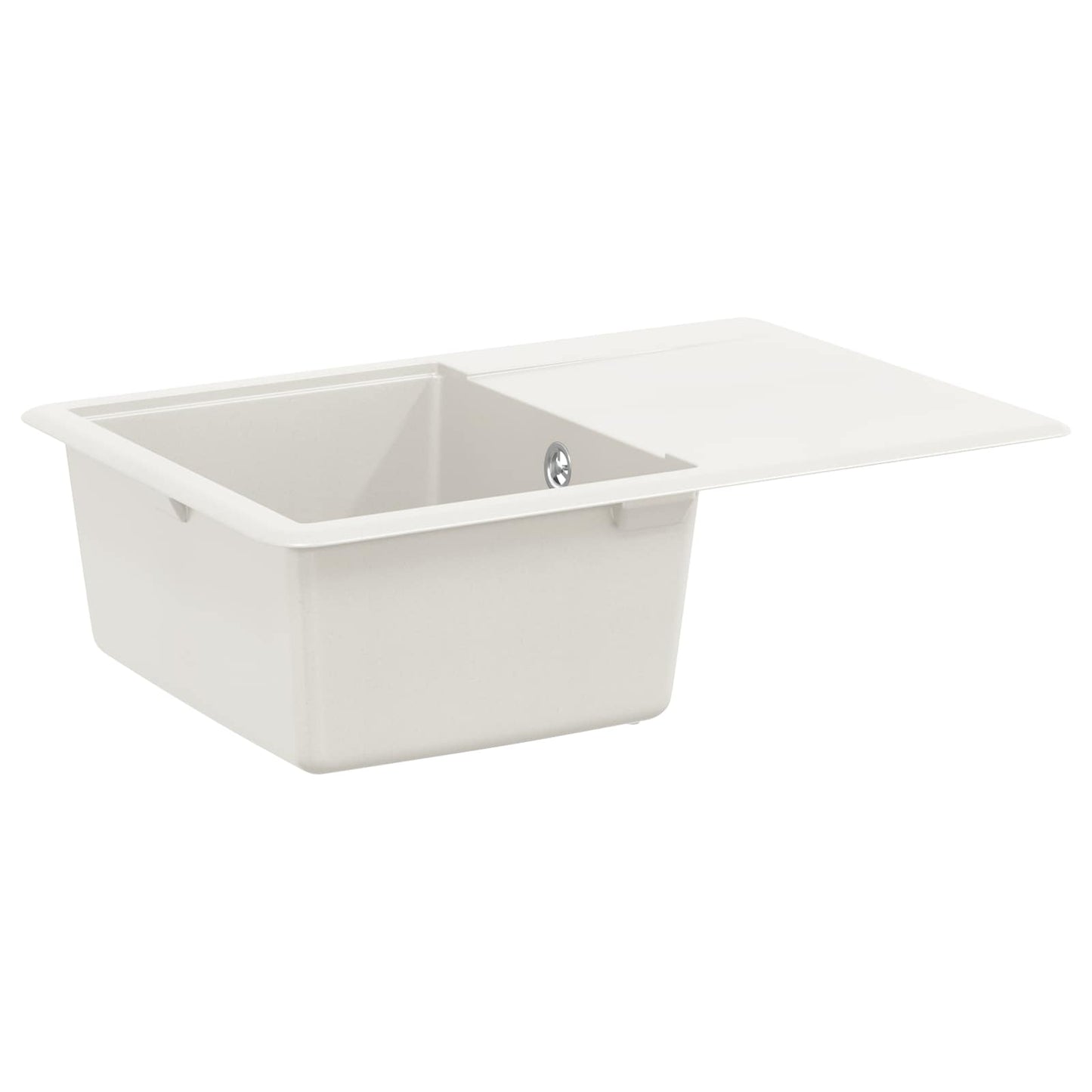 Lavello Bianco 670 x 460 mm 80% Quarzo e 20% Resina | homemem39