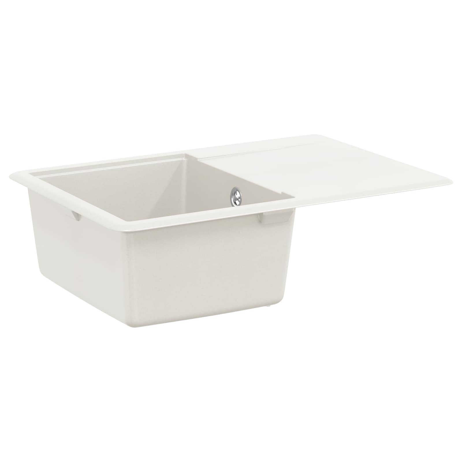 Lavello Bianco 670 x 460 mm 80% Quarzo e 20% Resina | homemem39