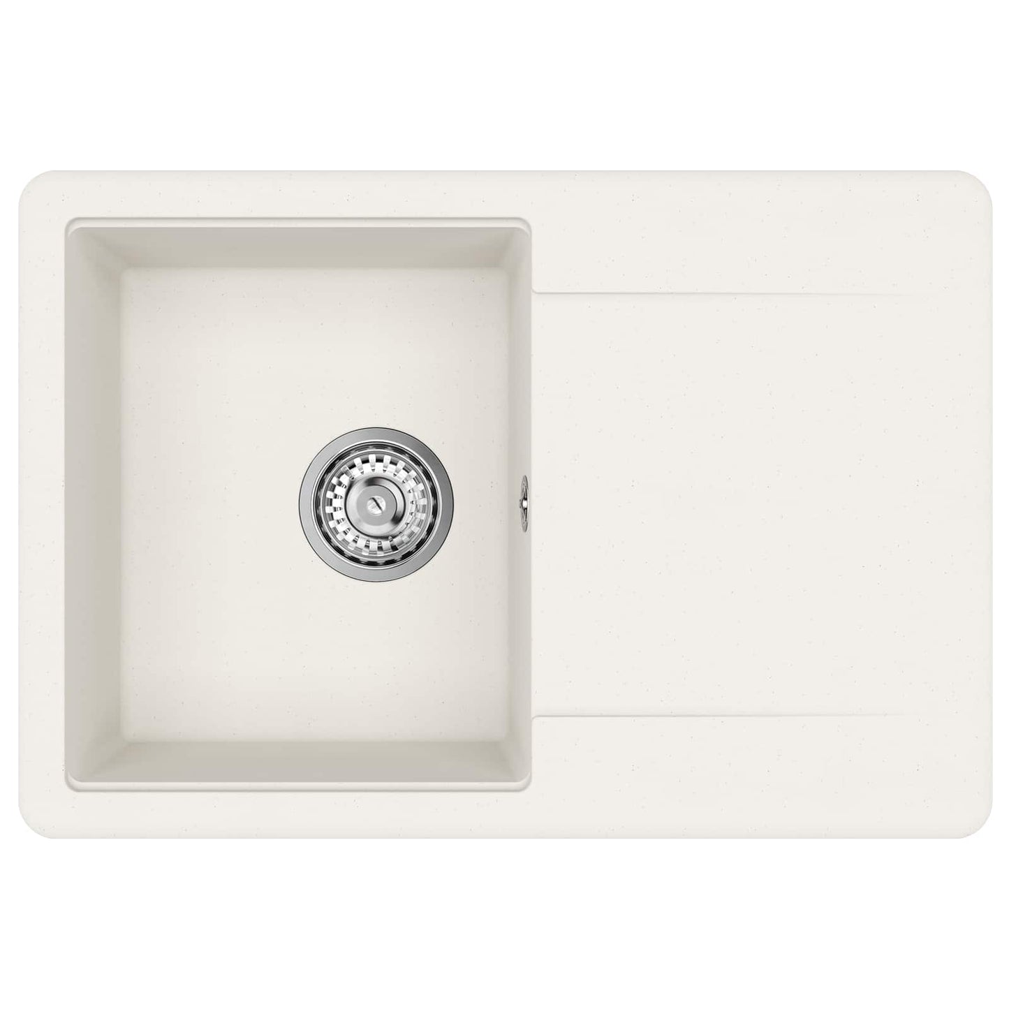 Lavello Bianco 670 x 460 mm 80% Quarzo e 20% Resina | homemem39
