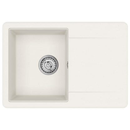 Lavello Bianco 670 x 460 mm 80% Quarzo e 20% Resina | homemem39