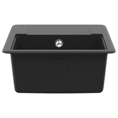 Lavello Nero 560 x 460 mm 80% Quarzo e 20% Resina | homemem39