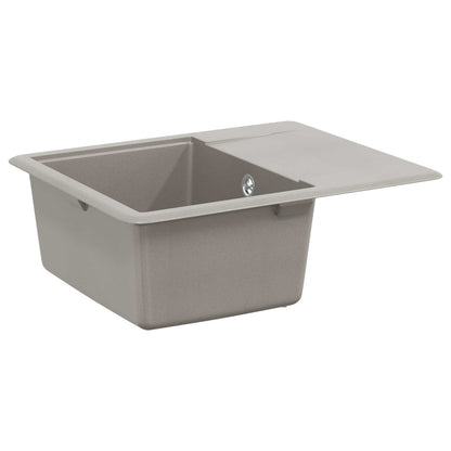 Lavello Grigio 560 x 460 mm 80% Quarzo e 20% Resina | homemem39