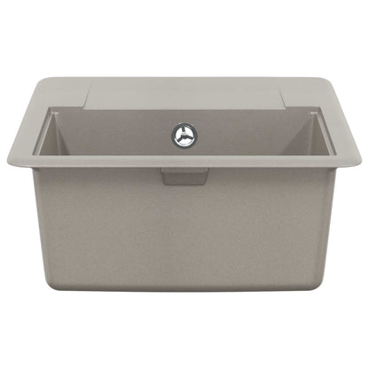 Lavello Grigio 560 x 460 mm 80% Quarzo e 20% Resina | homemem39