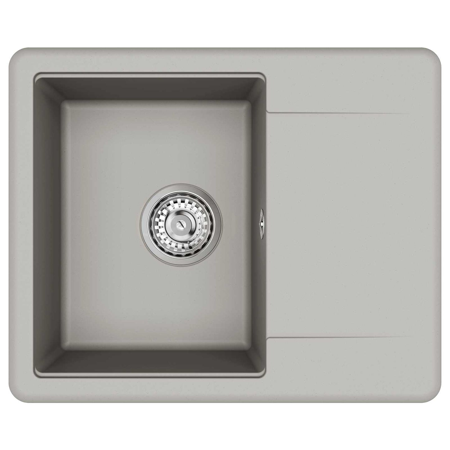 Lavello Grigio 560 x 460 mm 80% Quarzo e 20% Resina | homemem39