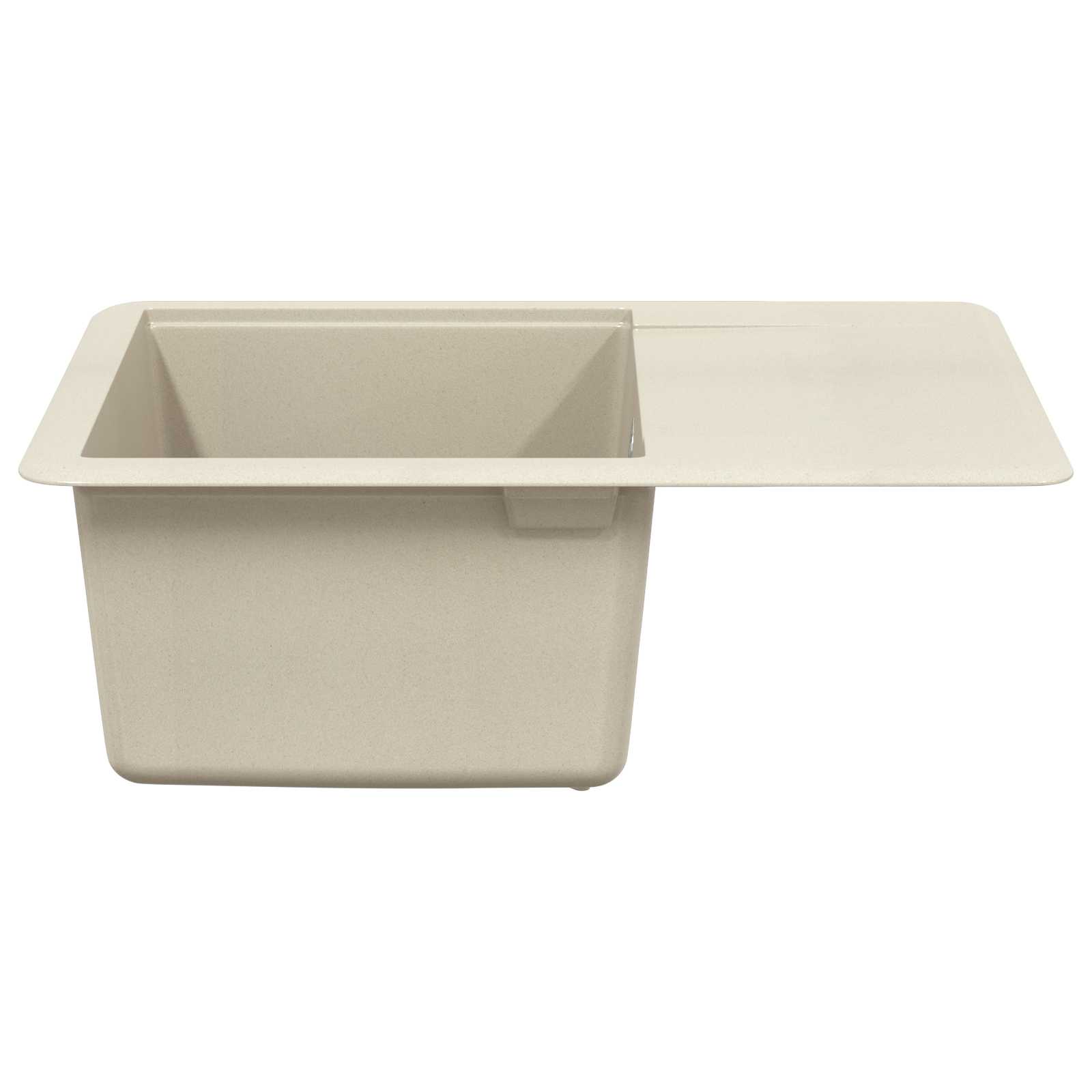 Lavello Beige 560 x 460 mm 80% Quarzo e 20% Resina | homemem39