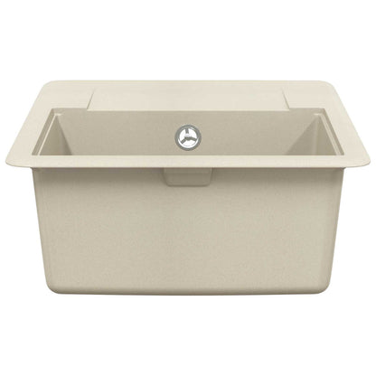 Lavello Beige 560 x 460 mm 80% Quarzo e 20% Resina | homemem39