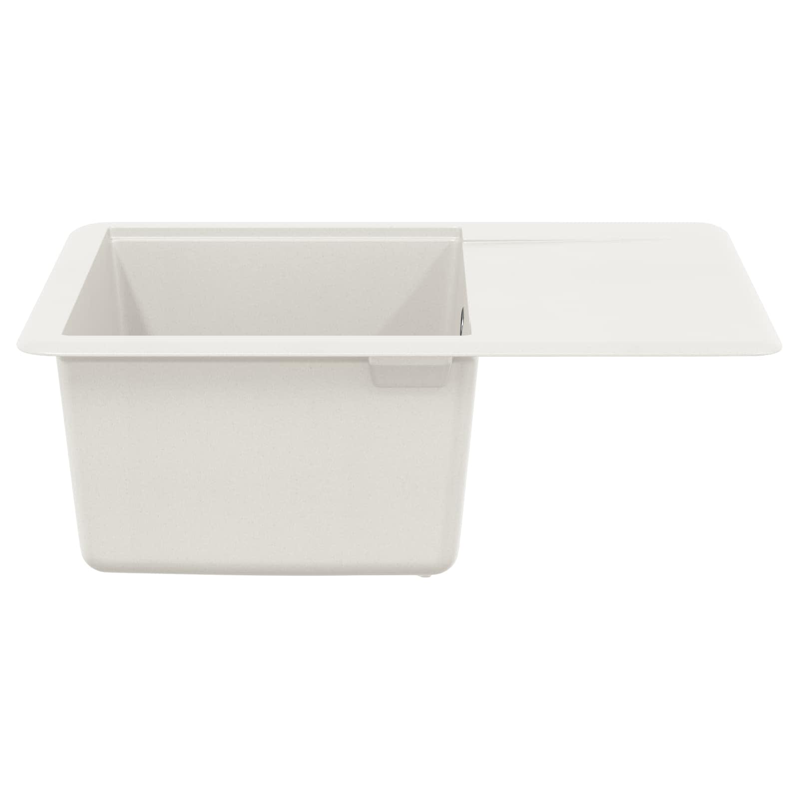 Lavello Bianco 560 x 460 mm 80% Quarzo e 20% Resina | homemem39