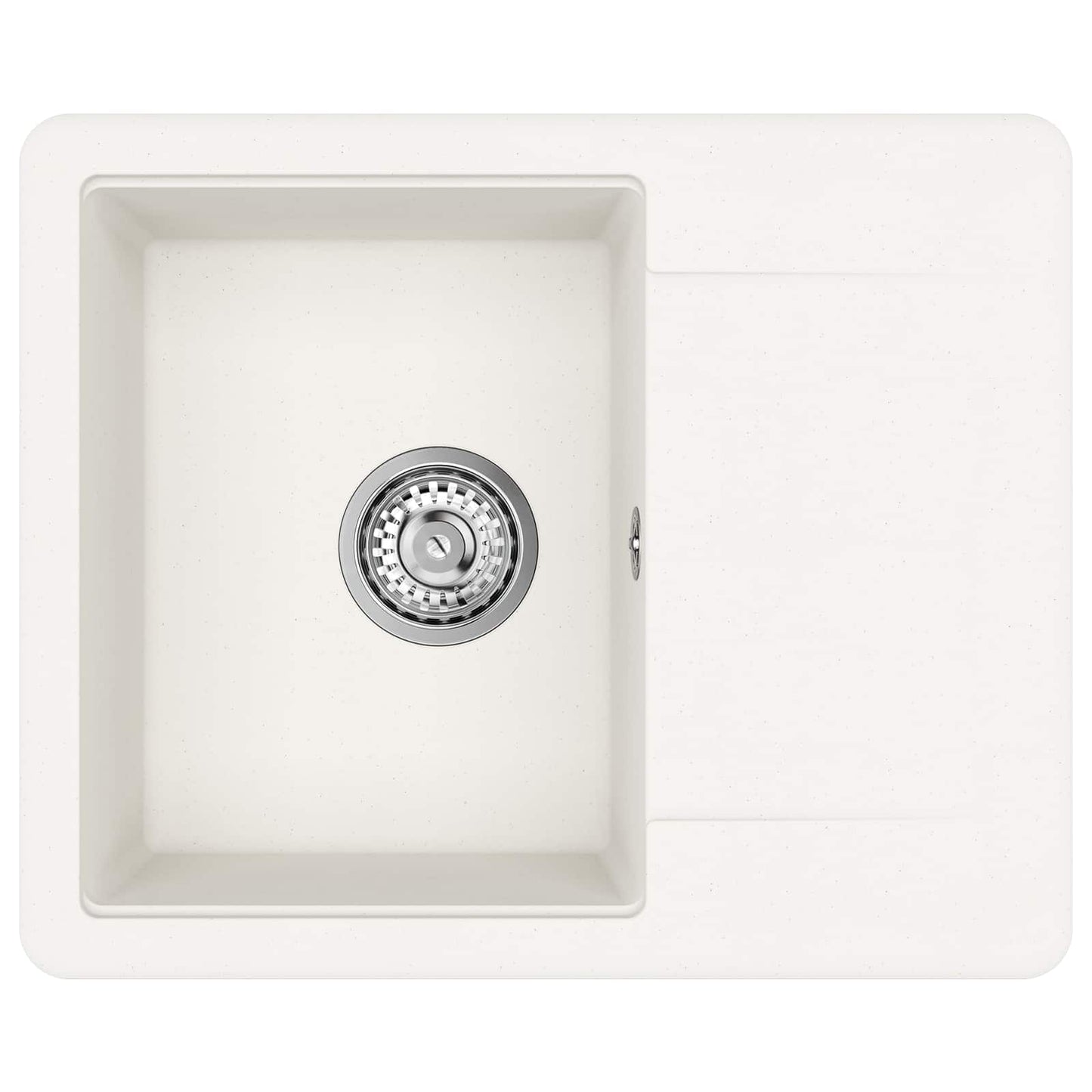 Lavello Bianco 560 x 460 mm 80% Quarzo e 20% Resina | homemem39