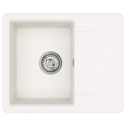 Lavello Bianco 560 x 460 mm 80% Quarzo e 20% Resina | homemem39