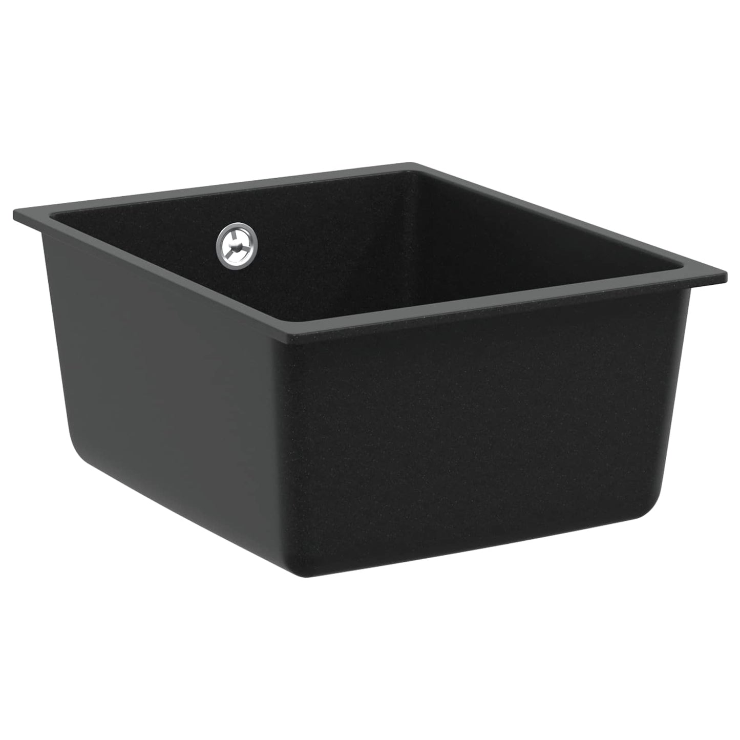 Lavello Nero 370 x 460 mm 80% Quarzo e 20% Resina | homemem39
