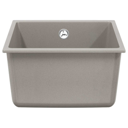 Lavello Grigio 370 x 460 mm 80% Quarzo e 20% Resina | homemem39