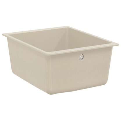 Lavello Beige 370 x 460 mm 80% Quarzo e 20% Resina | homemem39