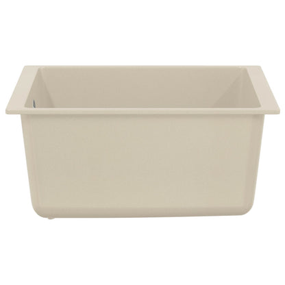 Lavello Beige 370 x 460 mm 80% Quarzo e 20% Resina | homemem39