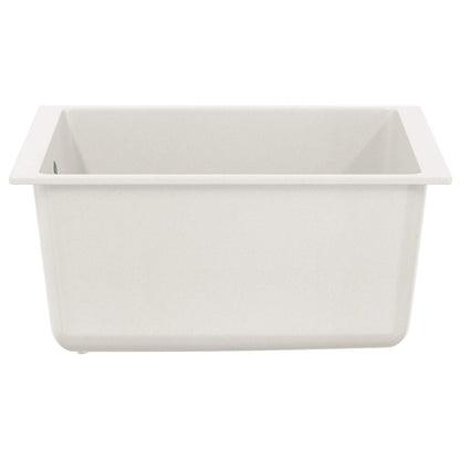 Lavello Bianco 370 x 460 mm 80% Quarzo e 20% Resina | homemem39