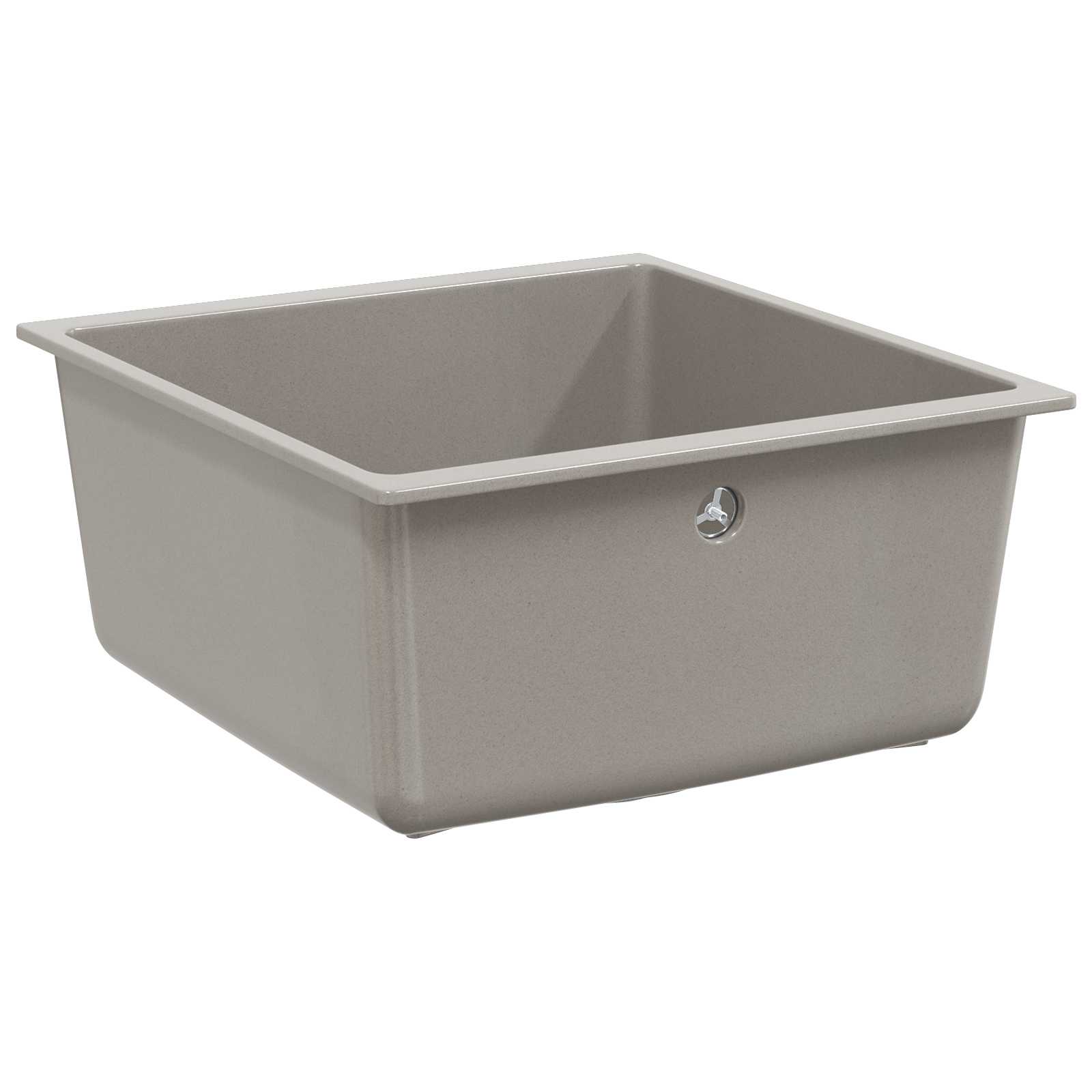 Lavello Grigio 430 x 460 mm 80% Quarzo e 20% Resina | homemem39