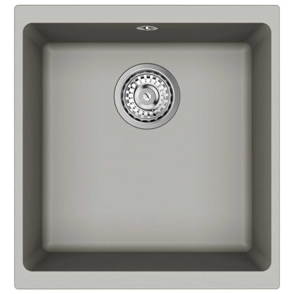 Lavello Grigio 430 x 460 mm 80% Quarzo e 20% Resina | homemem39