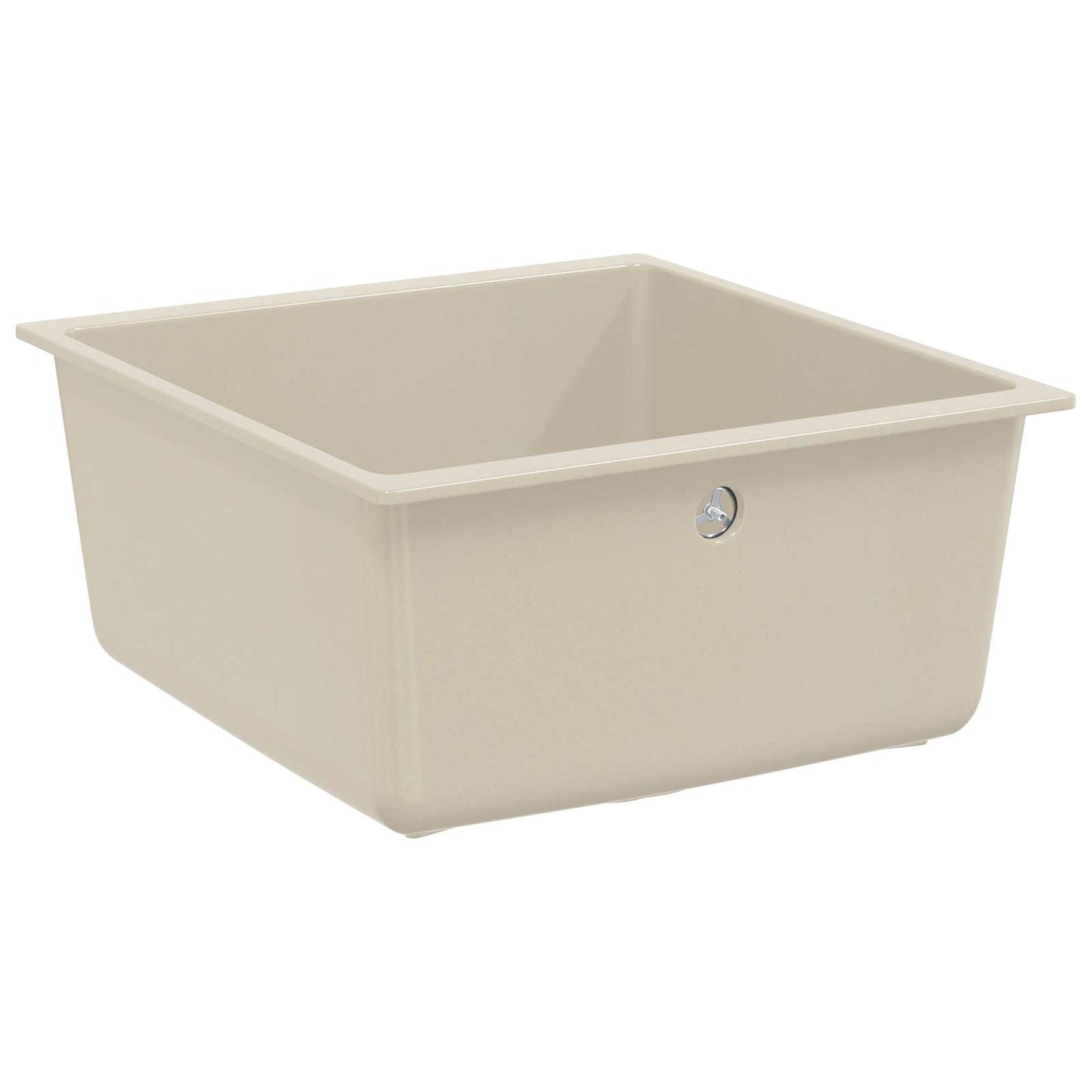 Lavello Beige 430 x 460 mm 80% Quarzo e 20% Resina | homemem39