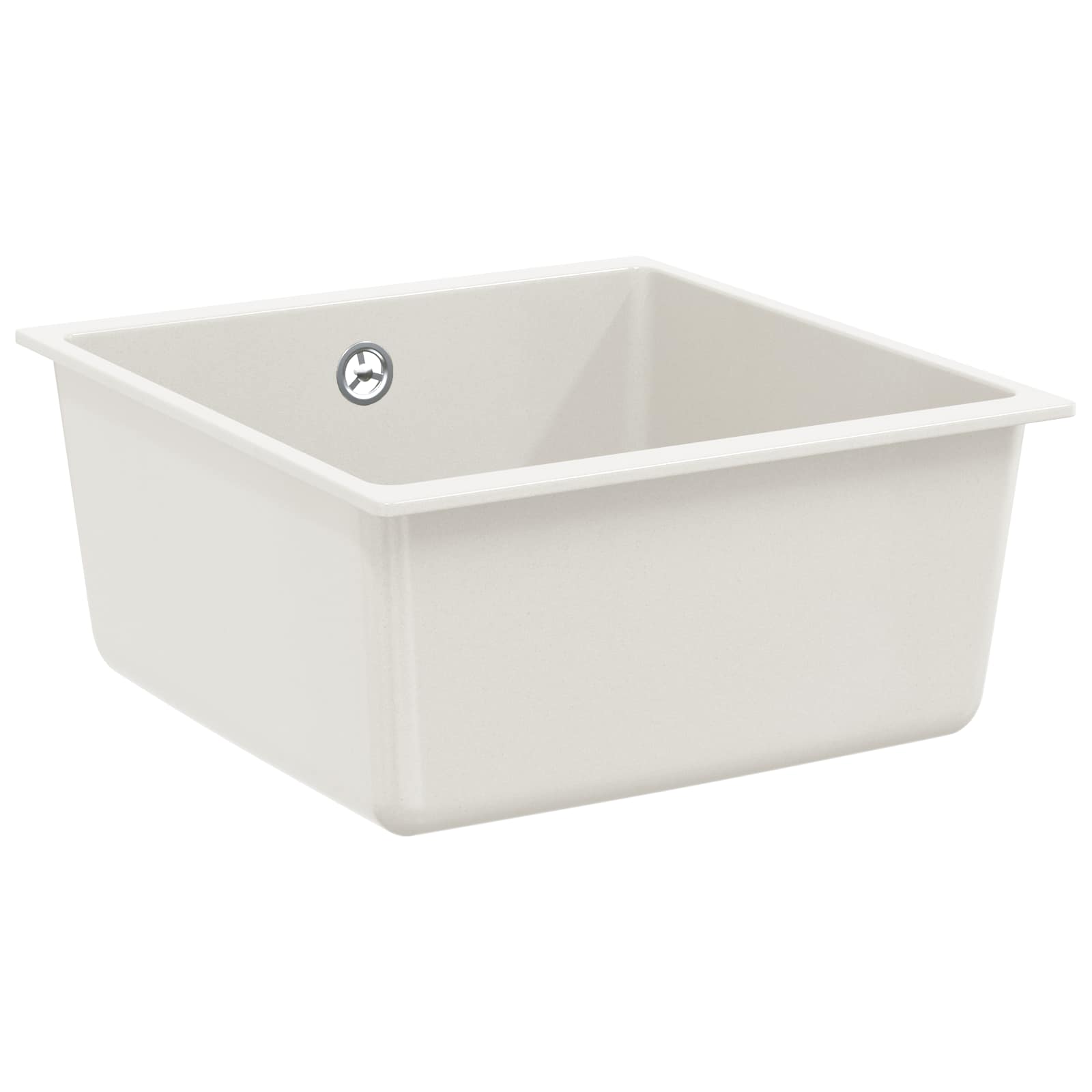 Lavello Bianco 430 x 460 mm 80% Quarzo e 20% Resina | homemem39
