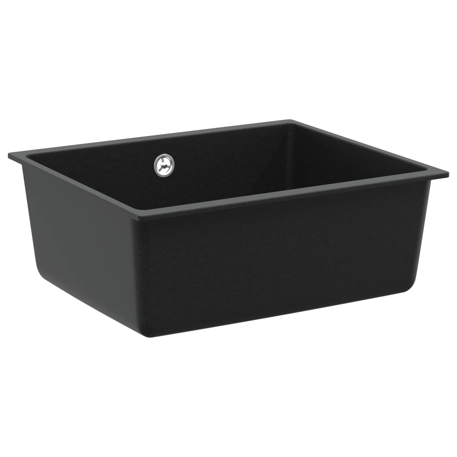 Lavello Nero 530 x 460 mm 80% Quarzo e 20% Resina | homemem39
