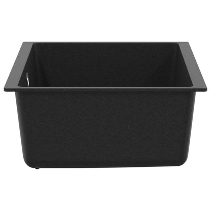 Lavello Nero 530 x 460 mm 80% Quarzo e 20% Resina | homemem39