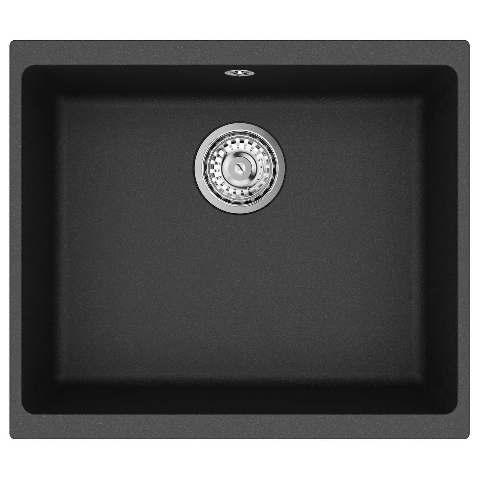 Lavello Nero 530 x 460 mm 80% Quarzo e 20% Resina | homemem39