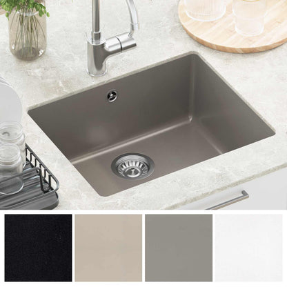 Lavello Grigio 530 x 460 mm 80% Quarzo e 20% Resina | homemem39